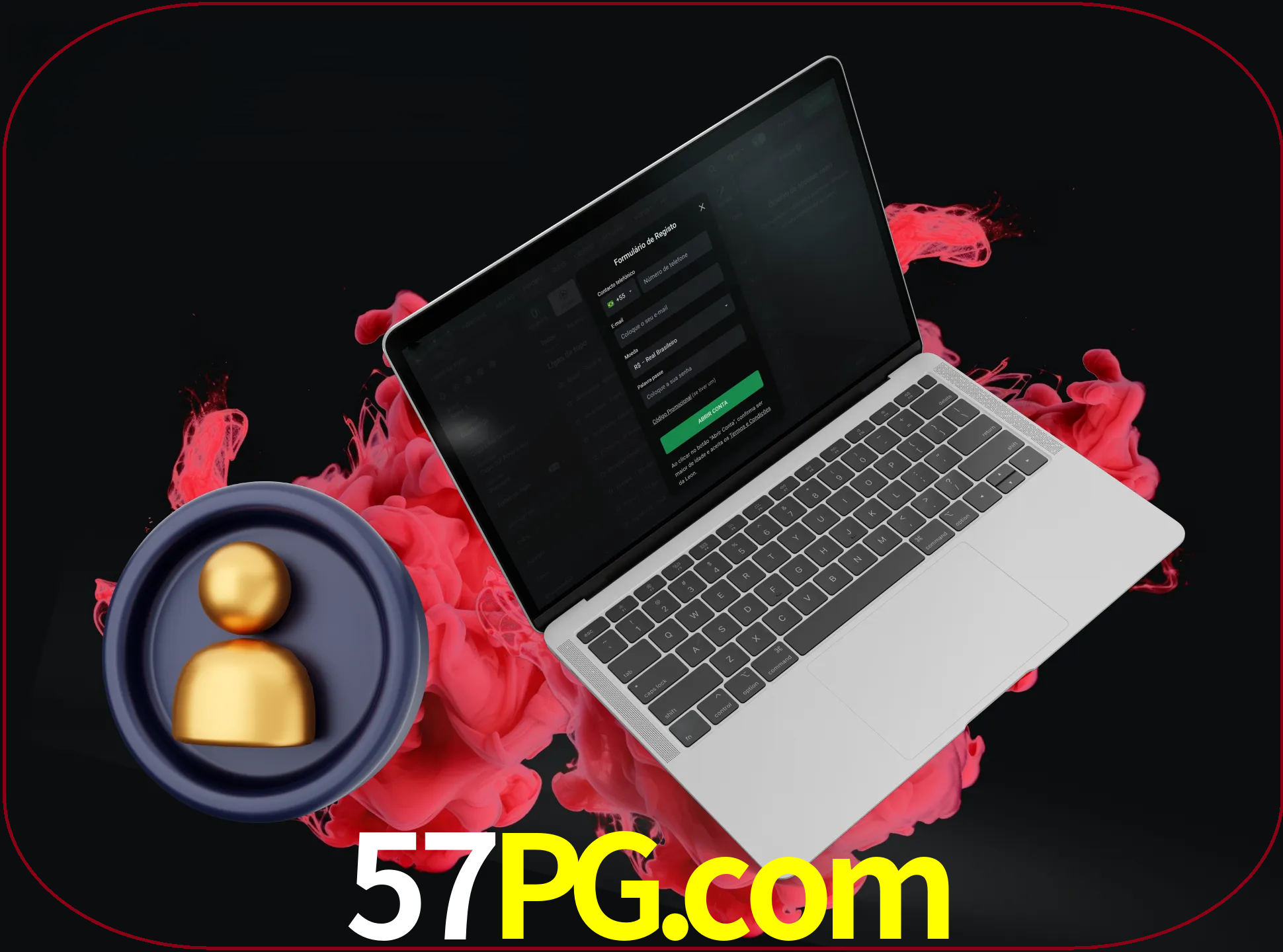 No cabeçalho do site 57pg, clique no botão que o levará a um formulário especial onde terá de introduzir as suas informações actuais.