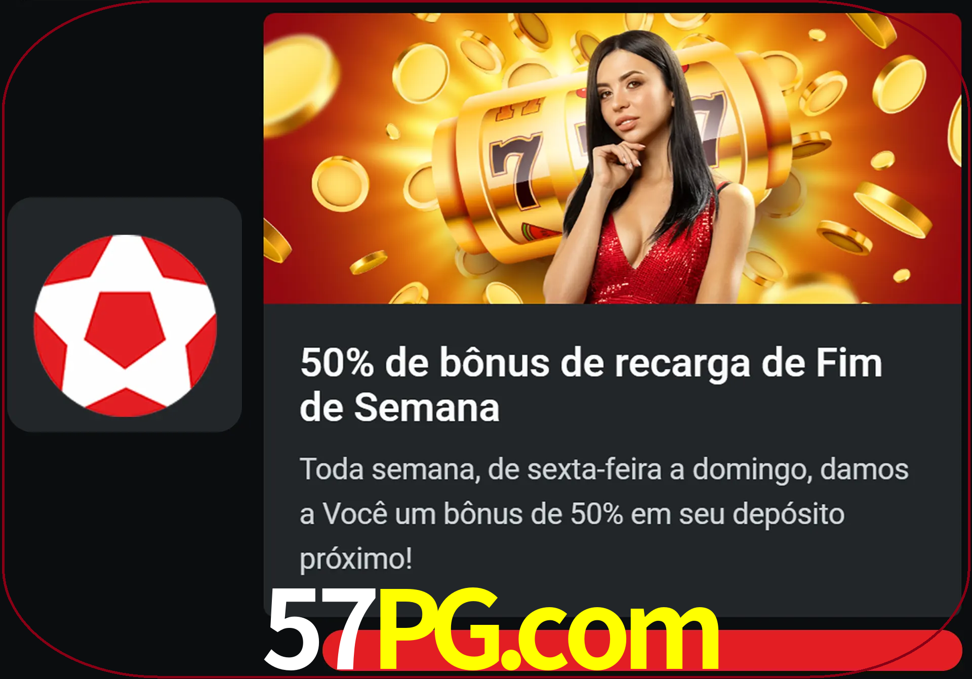 Volte a cada semana para receber novos bônus em dinheiro.